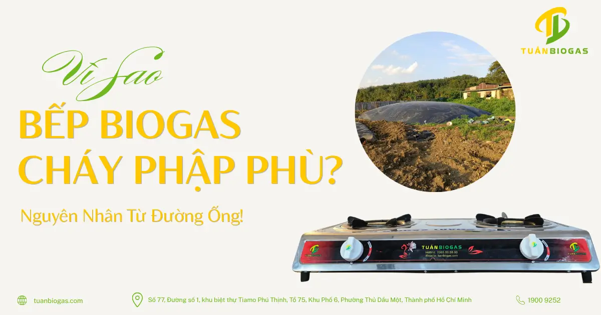 Vì Sao Bếp Biogas Hay Cháy Phập Phù? Lỗi Thường Nằm Ở Đường Ống Dẫn Khí